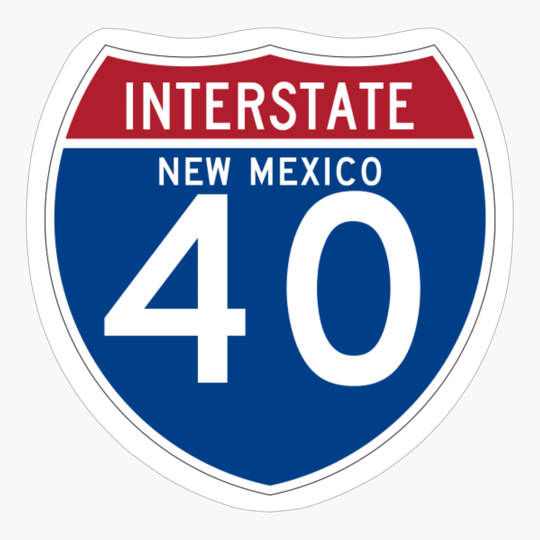 US Interstate I-40 (NM) | United States Interstate Highway Shield Sign