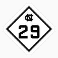 North Carolina Highway NC 29 (1945) | United States Highway Shield Sign