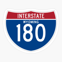 US Interstate I-180 (WY) | United States Highway Shield Sign