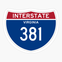 US Interstate I-381 (VA) | United States Highway Shield Sign