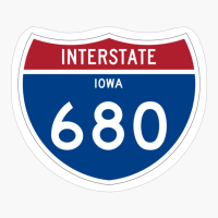 US Interstate I-680 (IA) | United States Highway Shield Sign