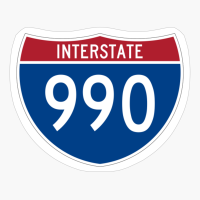 US Interstate I-990 | United States Highway Shield Sign