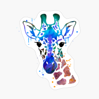 Giraffe Watercolor Design Cute Funny Gift For Giraffe Lovers
