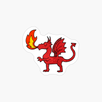 Funny Welsh Dragon United Kingdom Great Britain