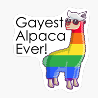 Gayest Alpaca Ever! The Perfect Gift For A Your Fluffy Alpaca!