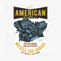 Vintage Muscle Cars Engine Garage - The Perfect Gift For A Classic Muscle Car Lover!