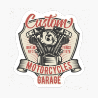 Custom Motorcycle Garage - The Perfect Gift For A Biker Who Likes To Live His Life On A Bike With A Helmet On!